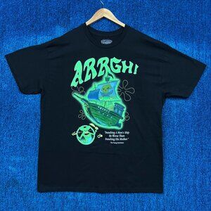Nickelodeon SpongeBob The Flying Dutchman Cartoon T-shirt Size Extra Large